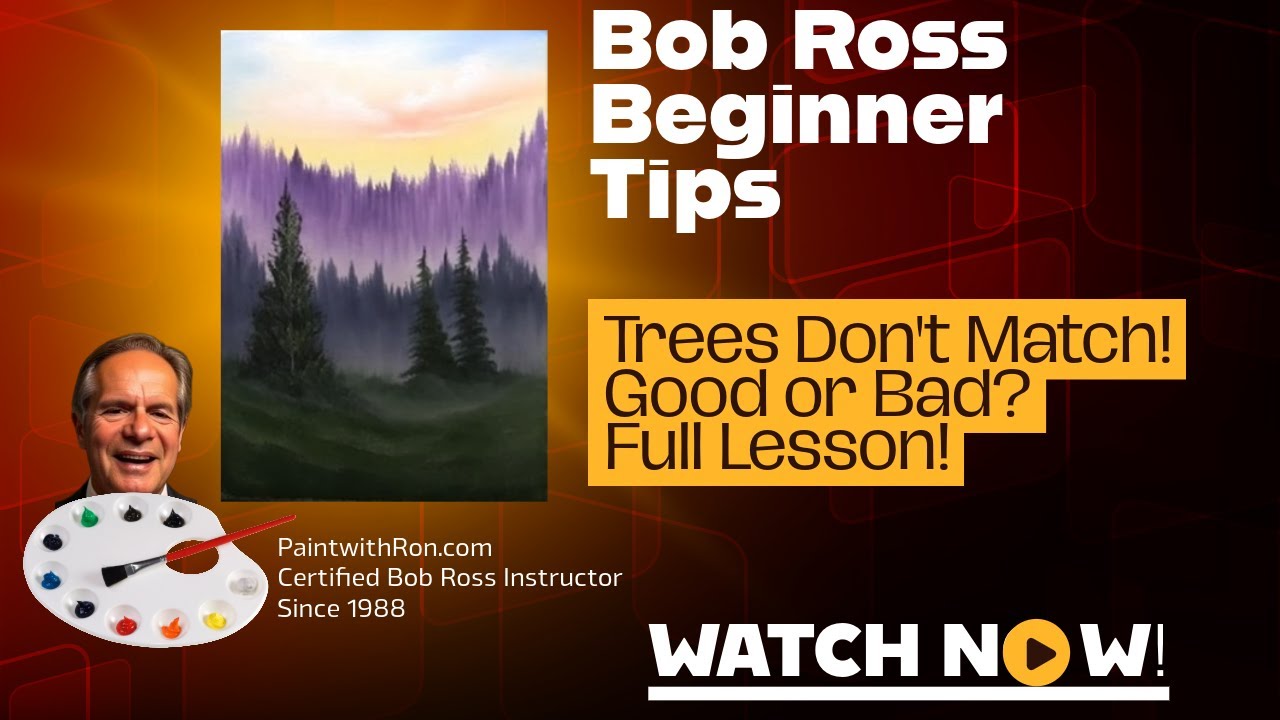 A Simple Bob Ross Method Lesson Stunning Skies and Trees.