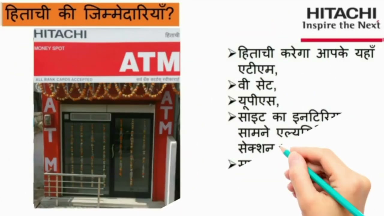 Start FREE Franchise Buisness Of Hitachi ATM | Franchise | Buisness model |