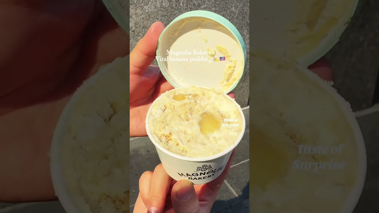Magnolia bakery ft banana pudding in New York #magnolia #bananapudding #fyp #newyork