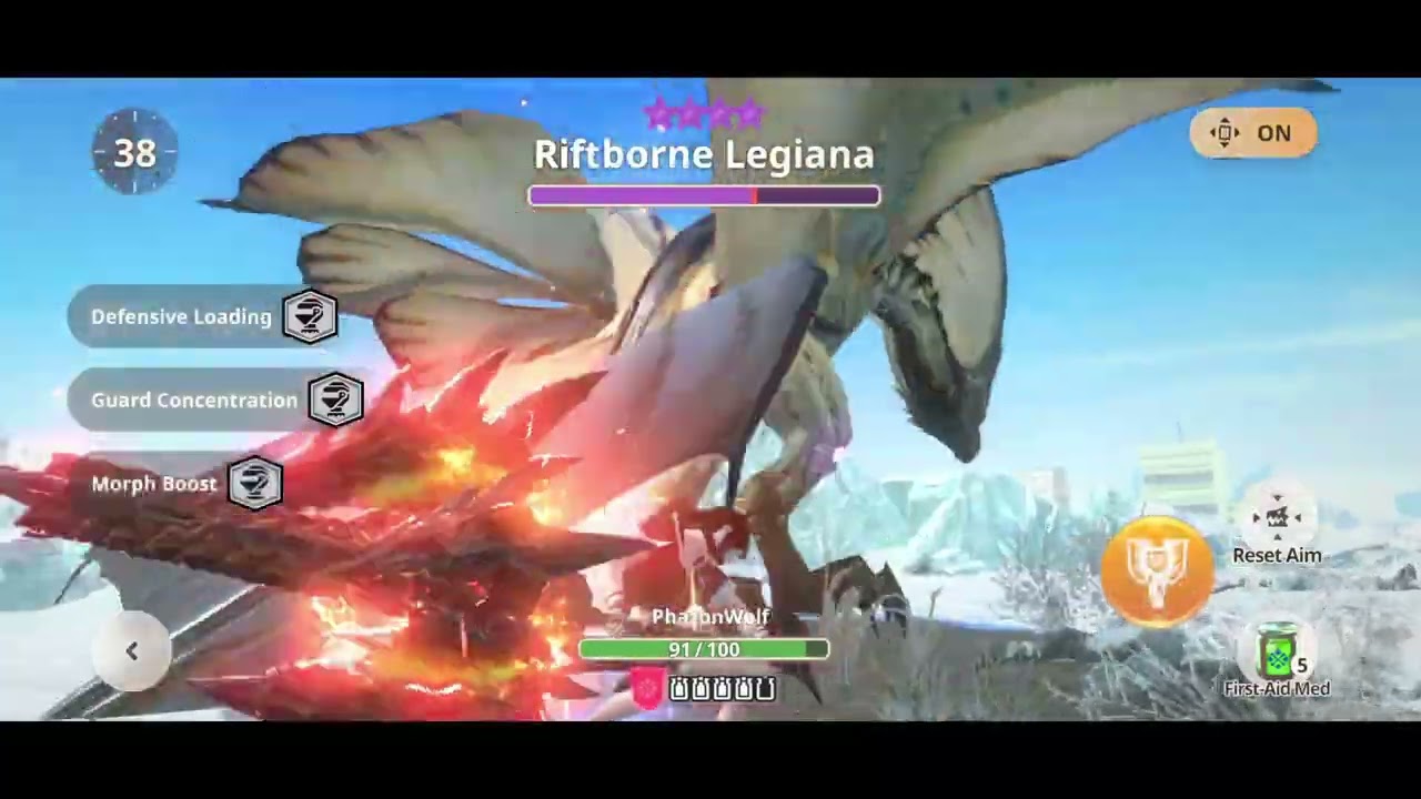 Rathalos CB vs 9* Riftborne Legiana Monster Hunter Now