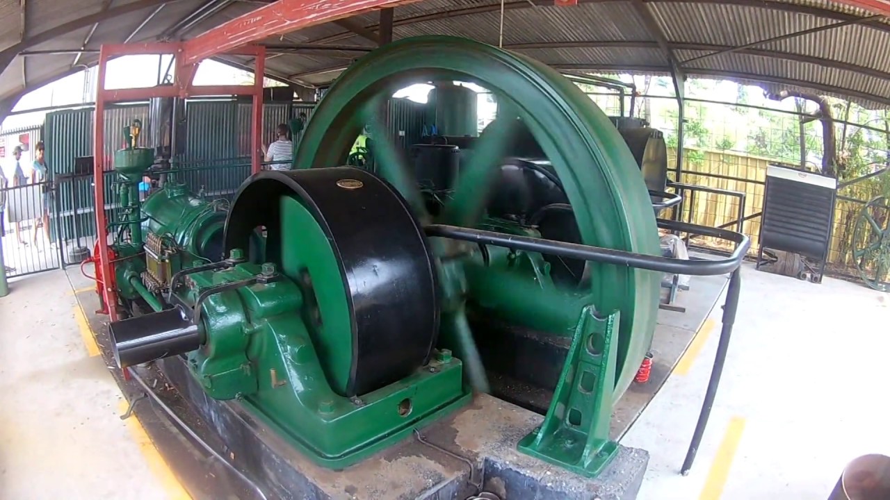 CROSSLEY  1923 old stationary diesel engine, Bourke, NSW, Australia