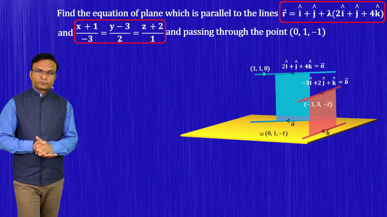 How to find equation of plane |JEE Main |JEE Advanced | JEE Maths video lecutres by Ghanshyam Tewani
