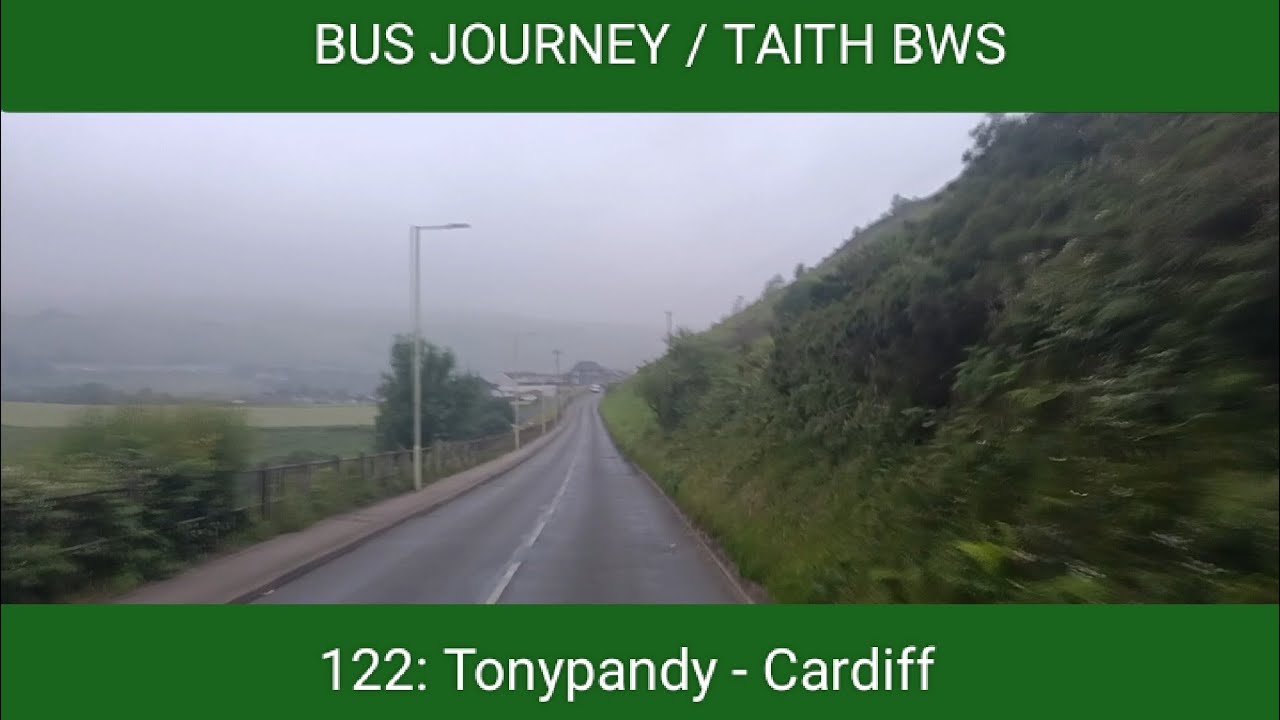 🇬🇧 BUS JOURNEY TIMELAPSE | Stagecoach South Wales 122: Tonypandy - Cardiff