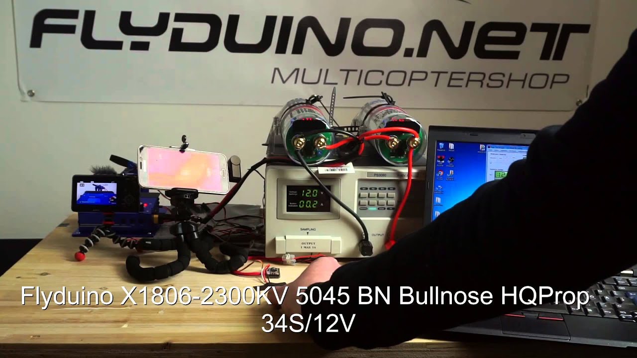 Flyduino X1806 3S and 4S Test with Gemfan 5