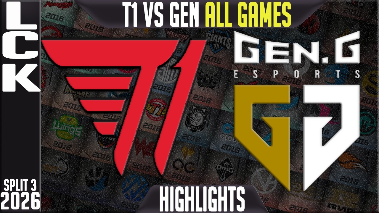 T1 vs GEN Highlights ALL GAMES | LCK Summer 2026 W1D3 | T1 vs GenG
