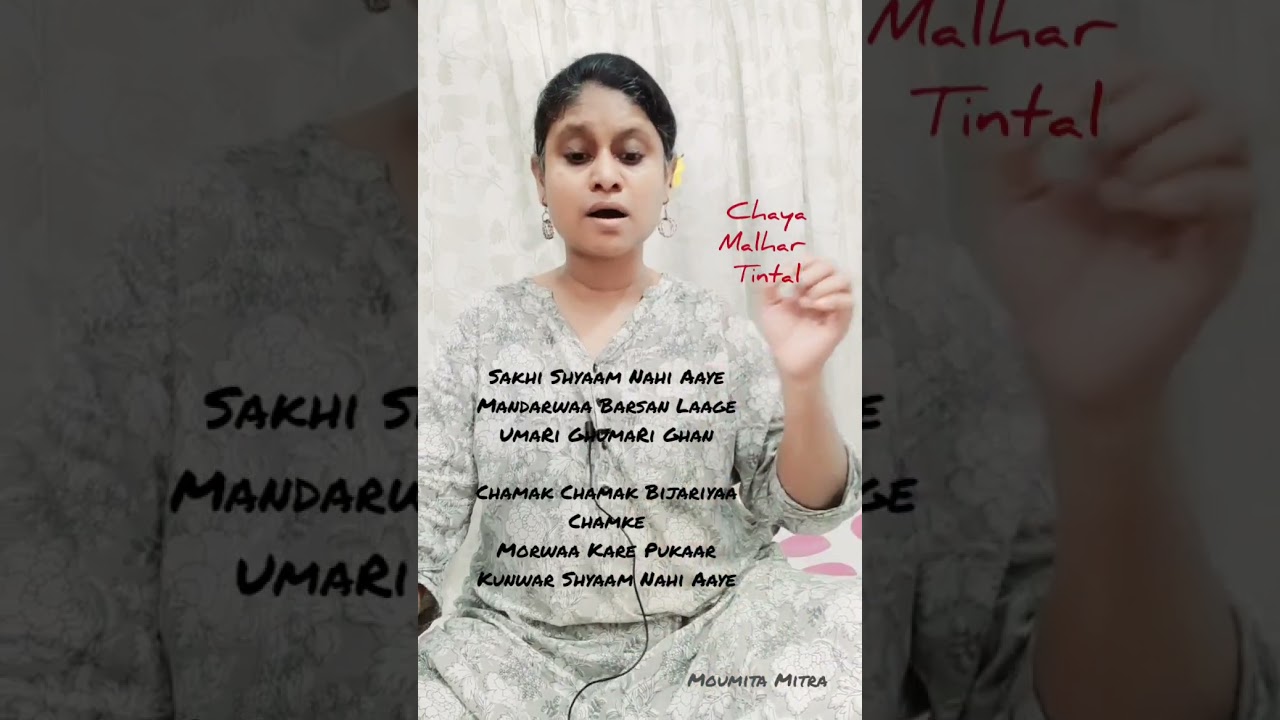 Raag Chaya Malhar | Tutorial | Tintal | Moumita Mitra