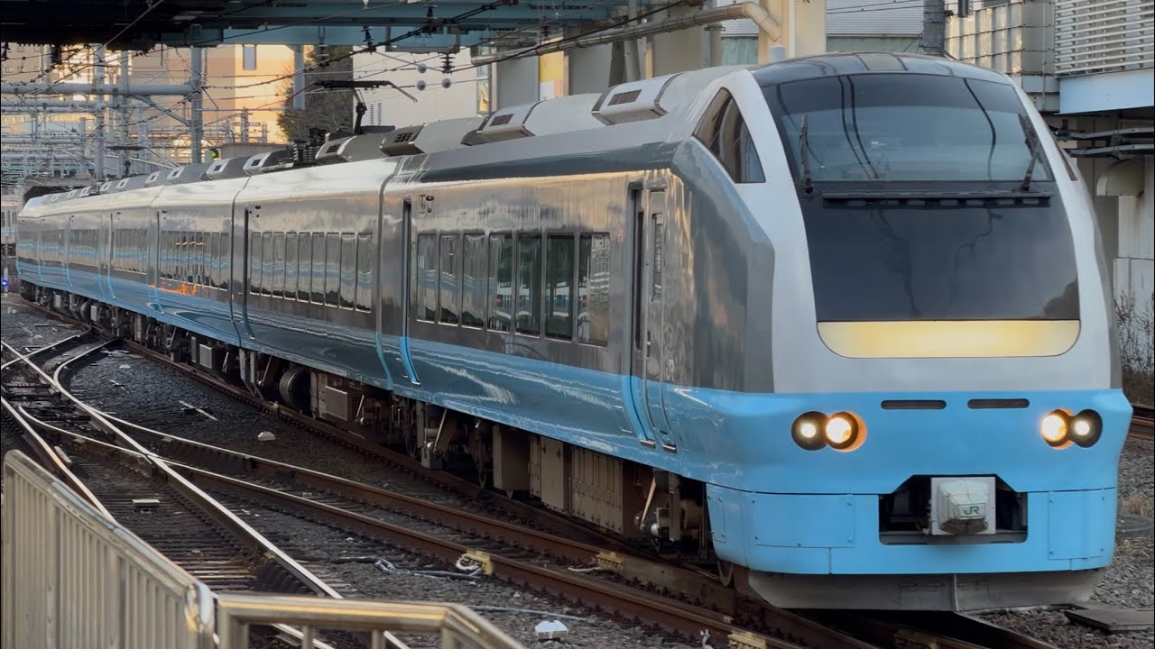 【4K高画質】【臨時特急ほくほく十日町雪まつり号運転に伴う送り込み回送】E653系1000番台ｶﾂK71編成（フレッシュひたち風水色塗装編成）が池袋駅2番線を通過！（回9572M）2026.2.21