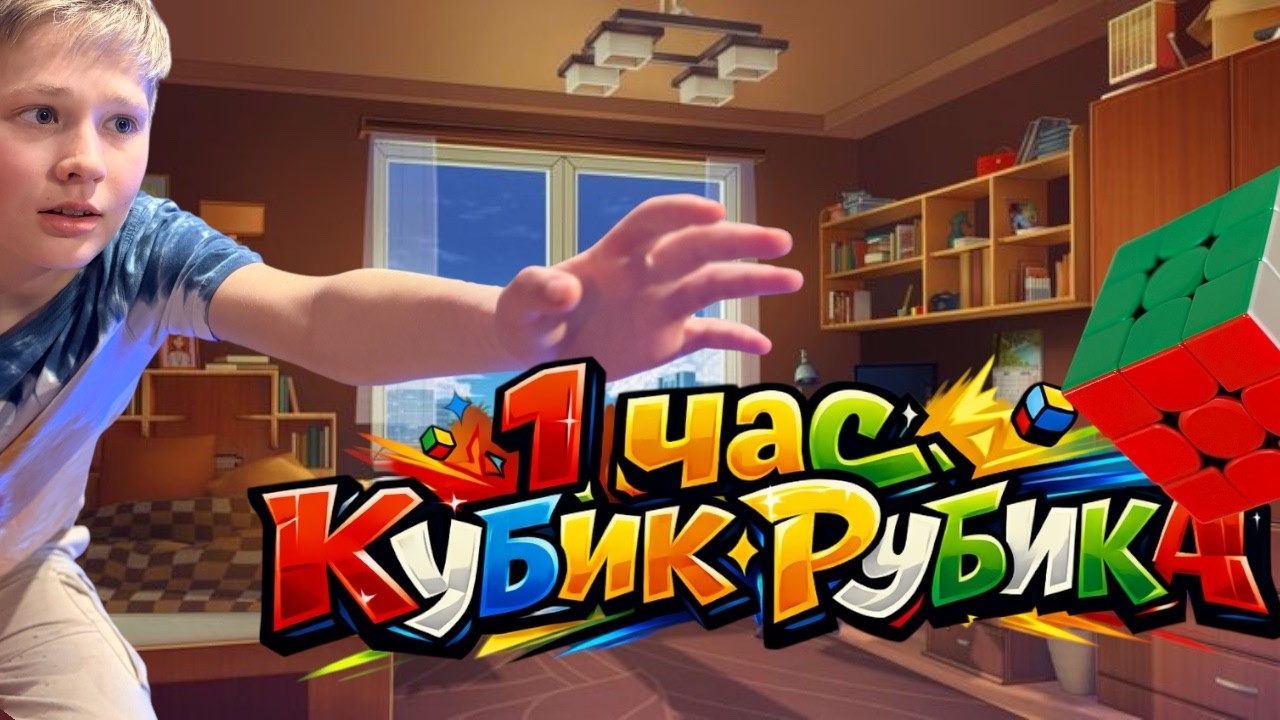 Собираю кубик Рубика 1 час (Снова)