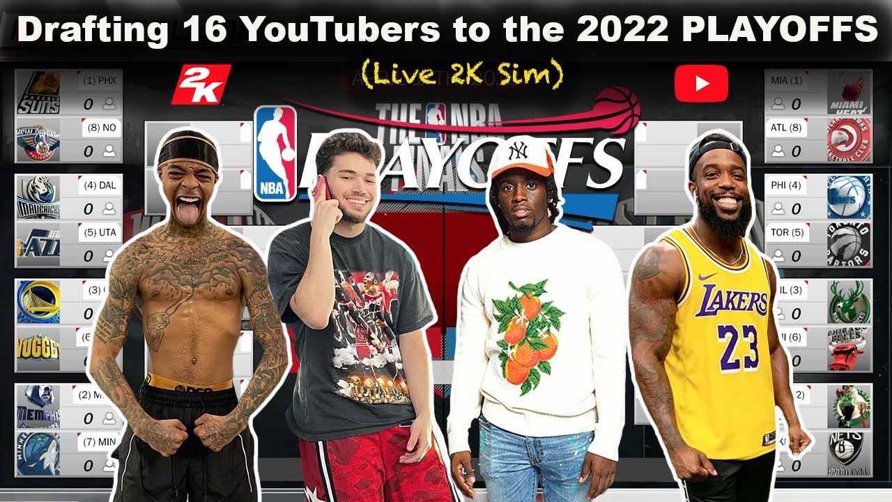 I Put YouTubers Into the NBA Playoffs on 2K! (AMP, 2HYPE, IShowSpeed & More!)