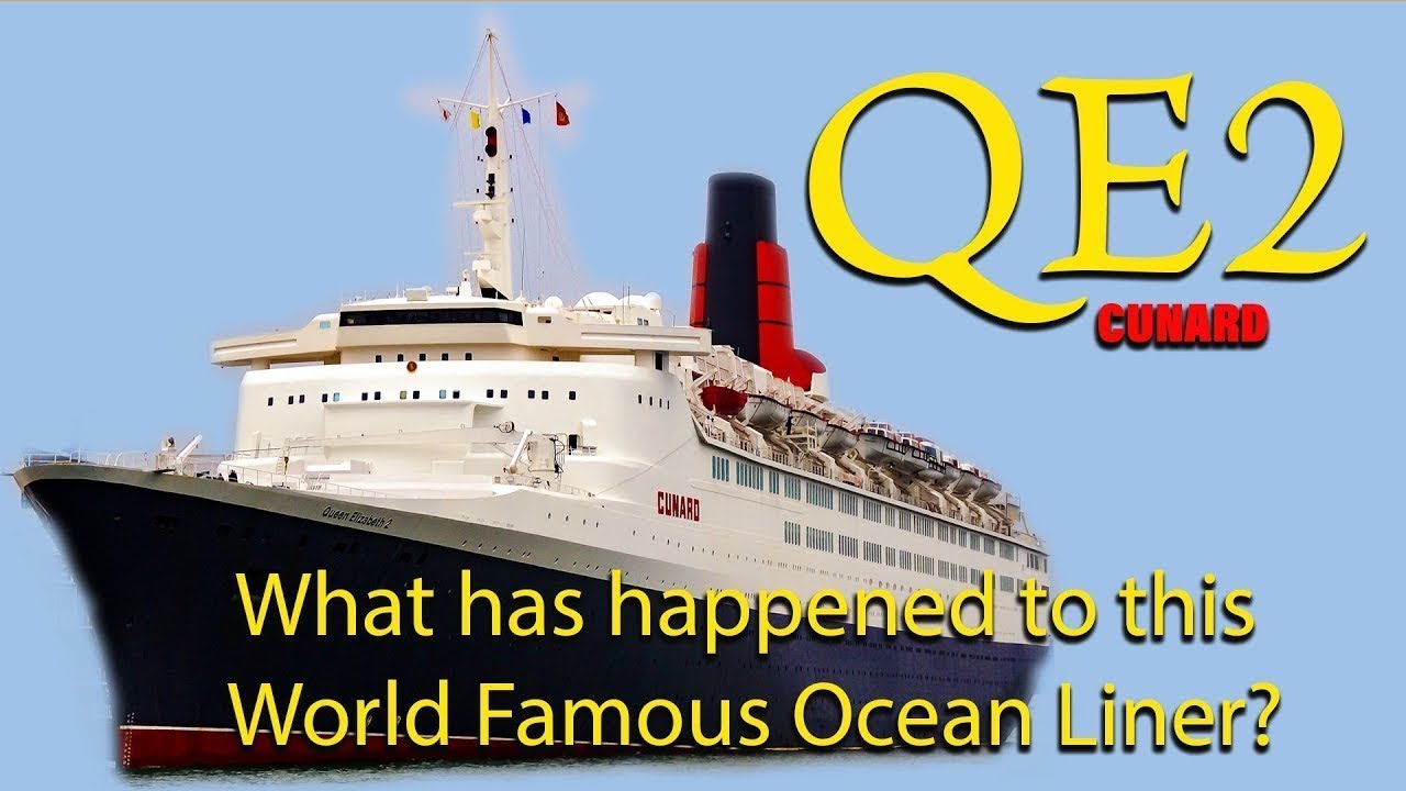 Корабль Queen Elizabeth 2 - QE2 Dubai - всемирно известный океанский лайнер сегодня