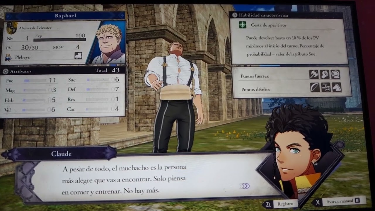 Fire Emblem Three Houses: Claude Tells Byleth How Raphael Lost His Parents