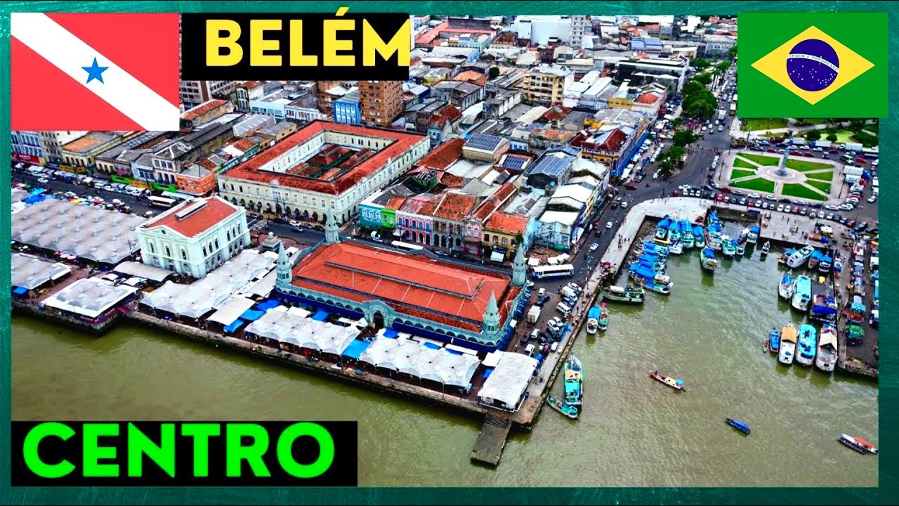Belém do Pará vista de cima! Ver-o-Peso e Forte do Castelo ao som do Tecno Brega | COP 30
