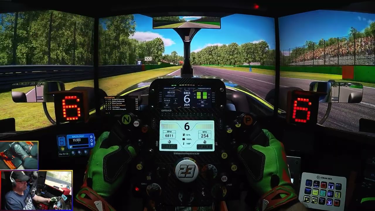 IRACING. MONZA con el SUPER FPRMULA, sin ritmo.