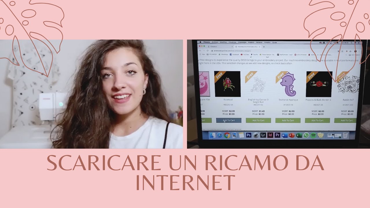 Ricamare a macchina - Scaricare un ricamo da Internet (