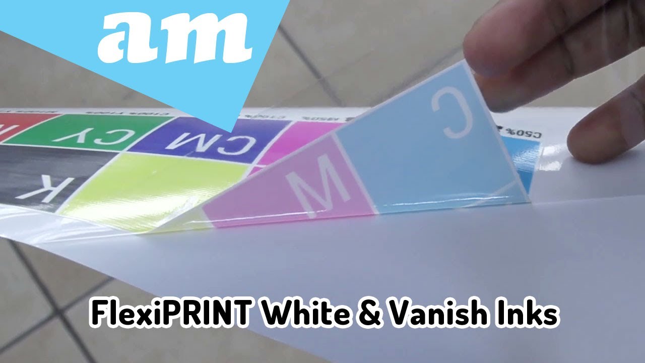 Печатные белые и бесцветные чернила SAi FlexiPRINT с подложкой, плашечным цветом, нижним слоем и ...