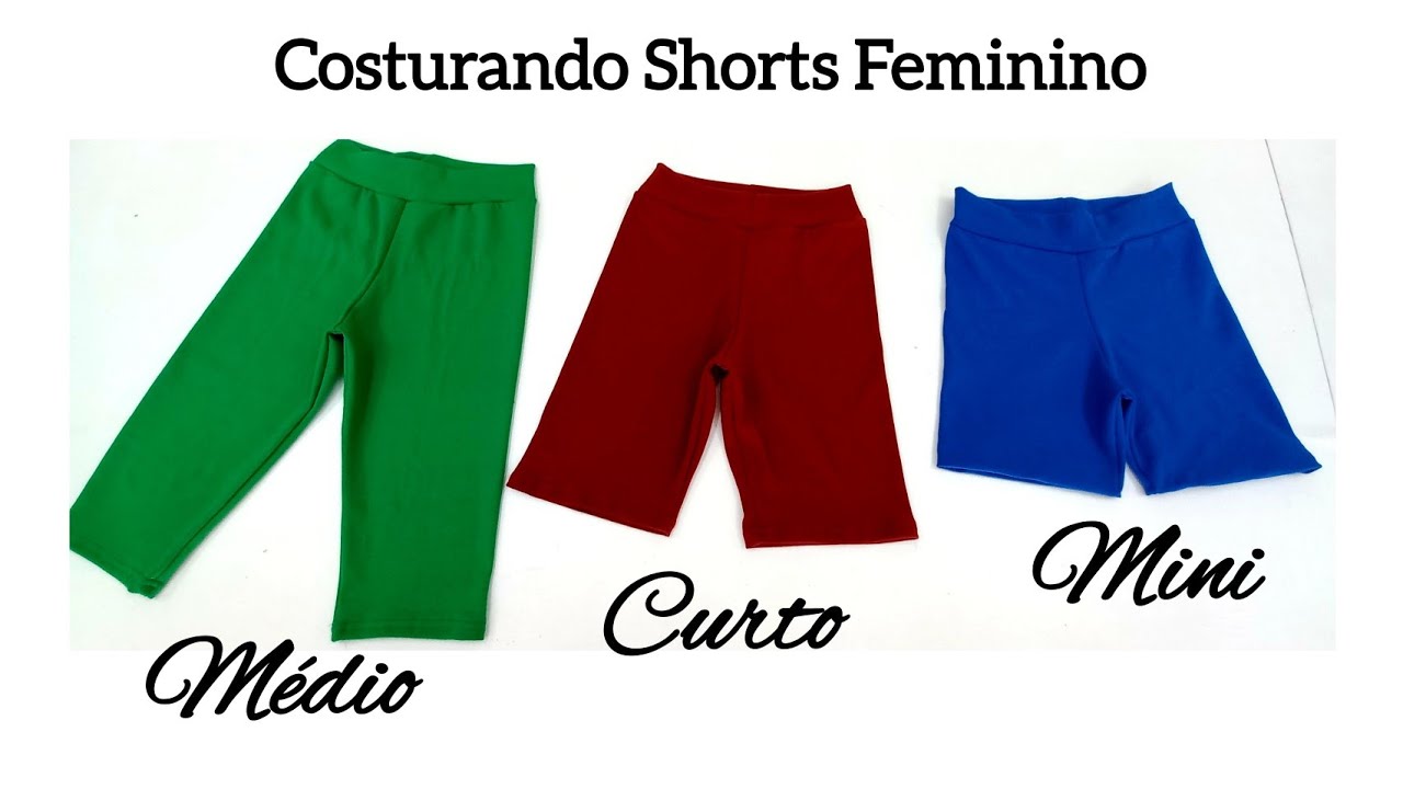 Como fazer shorts feminino sem costura nas laterais Fácil Fácil