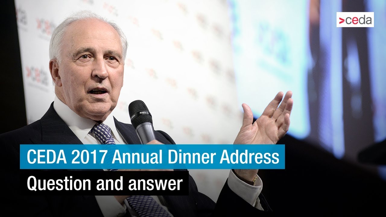 CEDA 2017 Annual Dinner - Question and answer with the Hon. Paul Keating