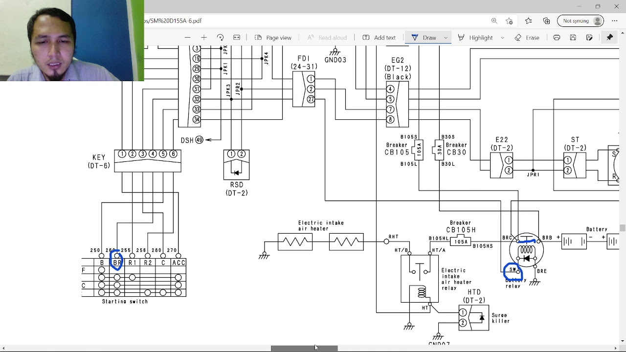 Electrical System D155A-6 (Starting Charging system)