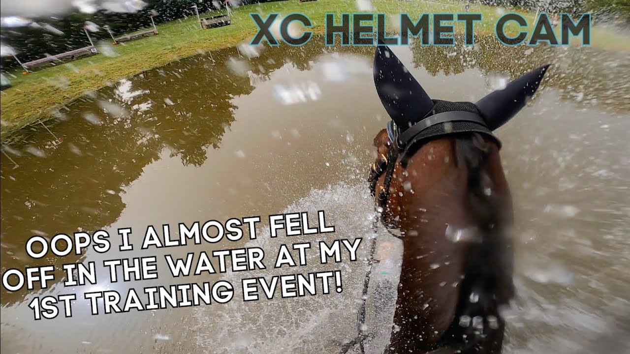 MY 1ST TRAINING EVENT CROSS COUNTRY HELMET CAM💥 Course Brook Farm Horse Trials XC • GoPro Eventing