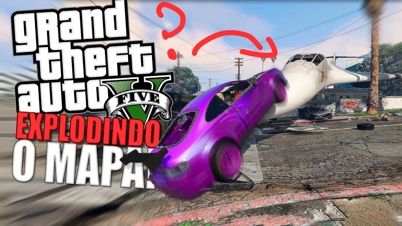 Explodindo todo o mapa com o novo Bug do Gta 5 Momentos Engraçados