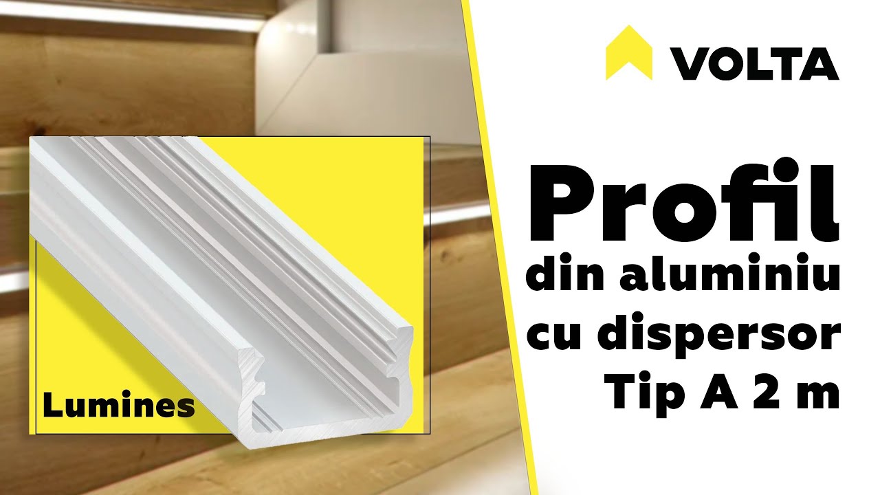 Profil LED Lumines Tip A 2 m &ndash; Instalare și avantaje | Volta.md