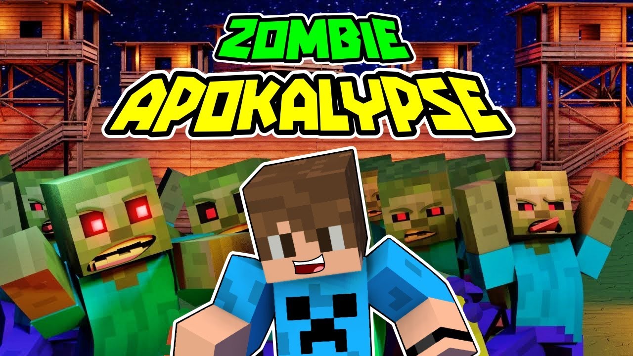 ΕΜΕΙΝΑ ΜΟΝΟΣ ΣΤΗΝ ΠΟΛΗ ΜΕ ΤΑ ΖΟΜΠΙ ΣΤΟ MINECRAFT