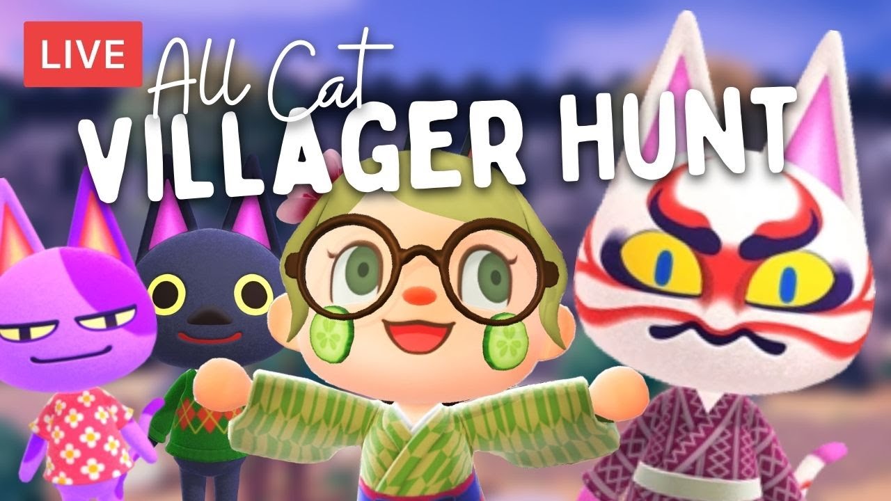 🔴 ALL CATS VILLAGER HUNT (Round 6) 😱 Kabuki & Bob come home!! // Pom Poko 🌿 ACNH Live Stream