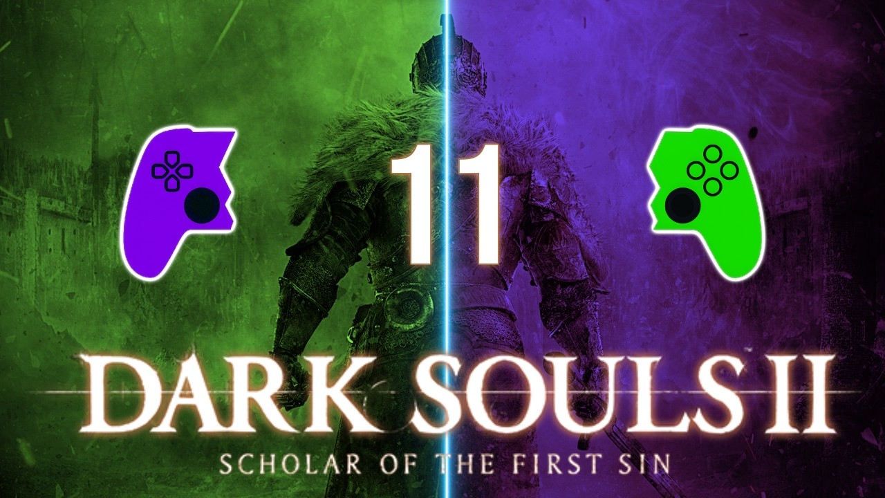 Dark Souls 2 RETO: 2 jugadores - 1 mando | El Podrido / Najka la Escorpión | Día 11