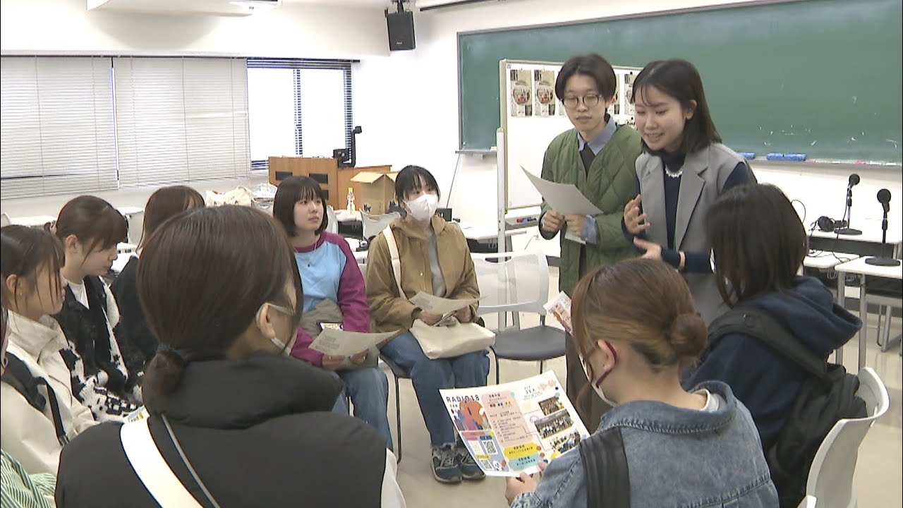うどんでも歓迎！香川大学で新入生歓迎祭　上級生がサークル勧誘