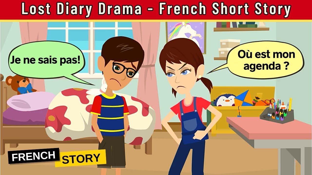Lost Diary Drama - Easy French Conversation for Beginners | Conversation en Français