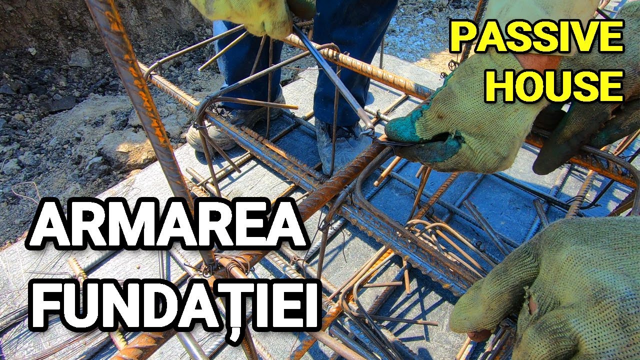 #37 Armarea fundatiei – talpi, grinzi, stalpi #casapasiva #passivehouse