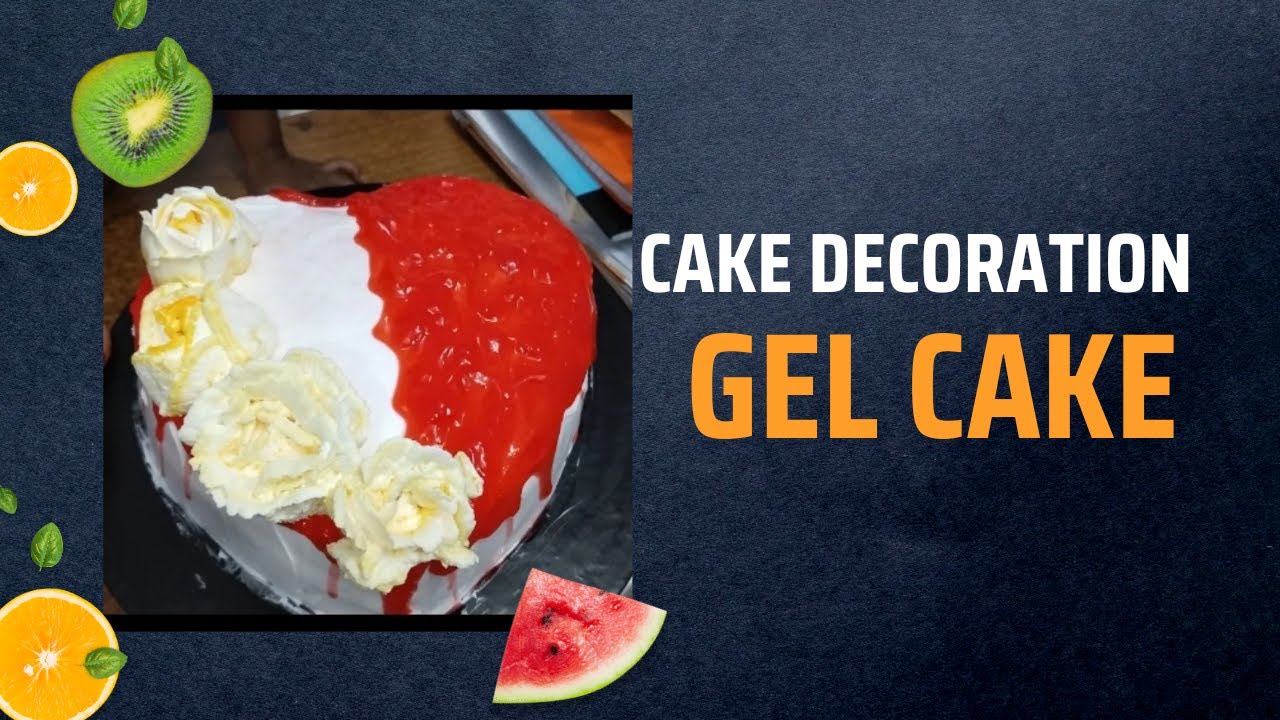 Cake decoration ideas #Gel cake #Satisfying video #Simple way#welcome to Rajiya's world