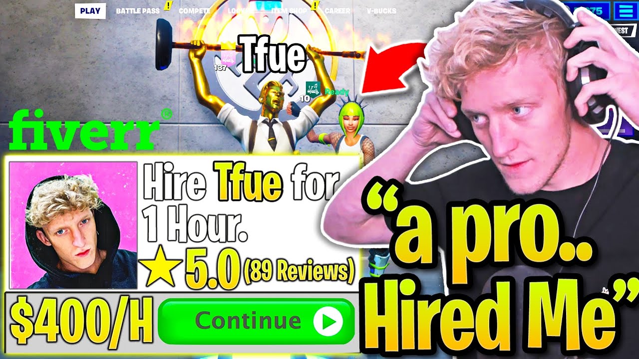 Контроллер Pro нанимает Tfue, чтобы тренировать его, и вот что происходит... (Fortnite)