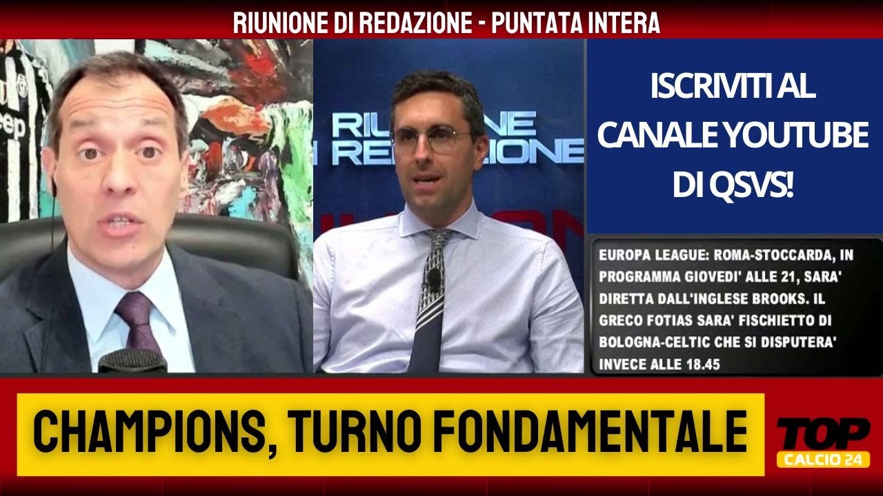 SFIDE CRUCIALI PER EVITARE I PLAYOFF. MATETA-JUVE SI COMPLICA - RIUNIONE DI REDAZIONE
