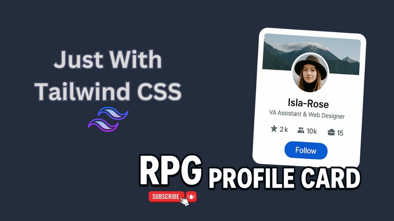 Create Stunning RPG Profile Card in Minutes with Tailwind CSS