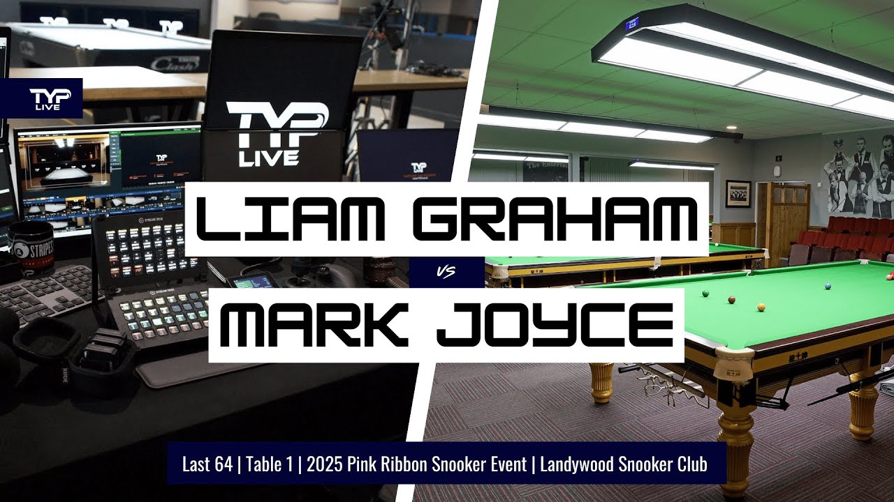 Liam Graham v Mark Joyce | 2025 Pink Ribbon Snooker Event | Landywood Snooker Club