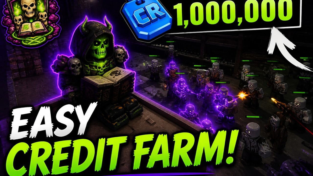 Fastest Credit Farm with Necromancer (Roblox Survive Zombie Arena)