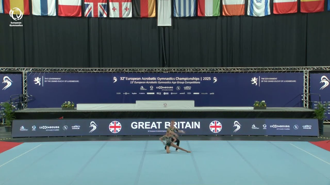 Norman & Eales (GBR) - 2025 ACRO European silver medallists, Junior Mixed Pairs All-Around