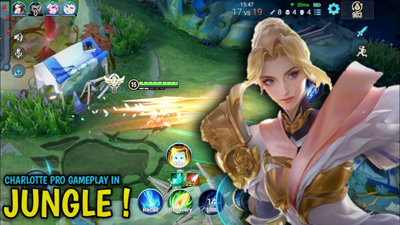 Honor Of Kings : Charlotte Pro Jungle Gameplay | Broken Build Charlotte - HOK
