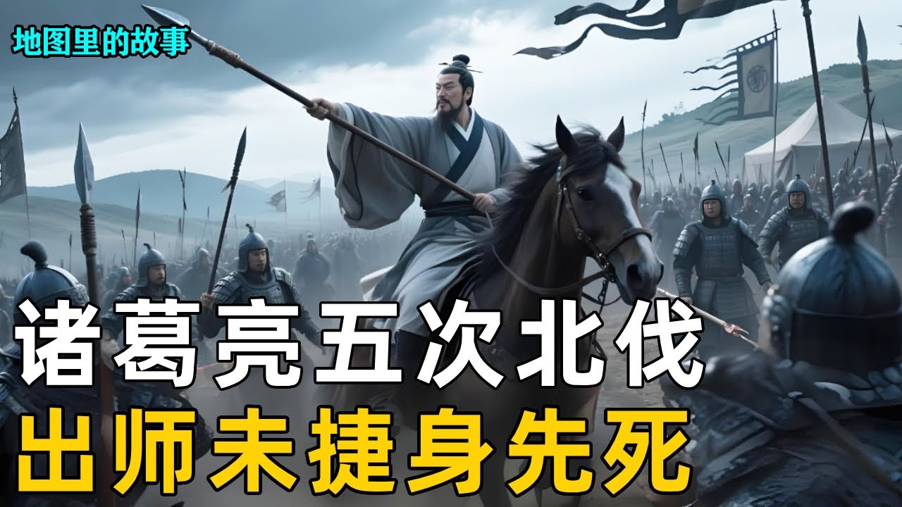 【三维地图】一口气看完诸葛亮五次北伐，出师未捷身先死，陨落五丈原，一生五次北伐就此终结！【地图里的故事】