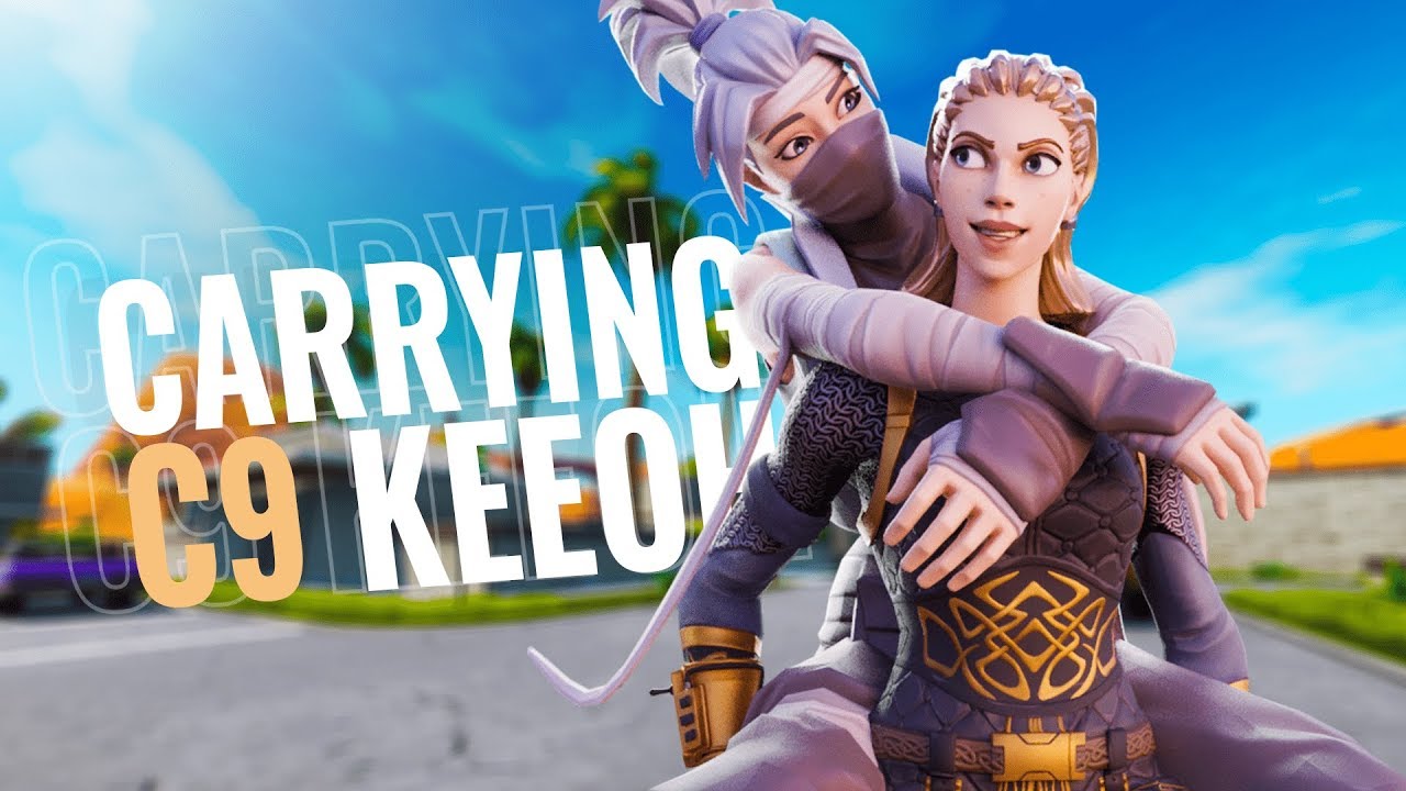 Carrying Pro Fortnite player Cloud9 Keeoh to a 17 kill win...