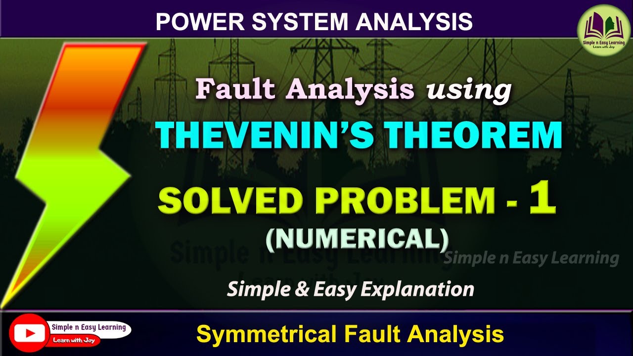 Fault Analysis by Thevenin theorem | Numerical -1 | Power System Analysis | Solved Problem-1