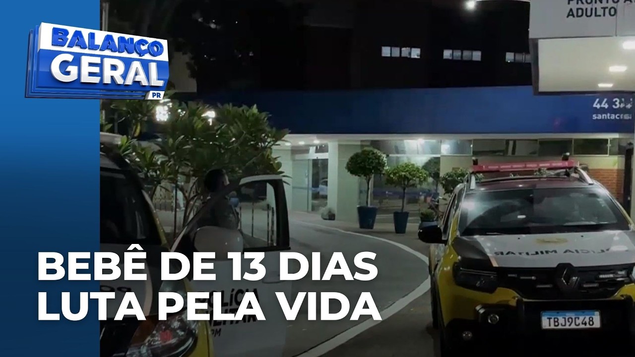 Bebê de 13 dias vai para o hospital com corte na língua e hematomas, no PR; pais são investigados