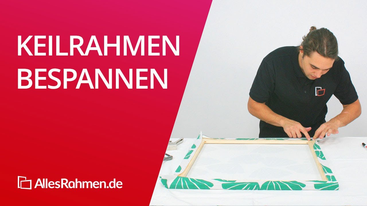 Keilrahmen bespannen in 5 Schritten &ndash; so einfach geht's 👍