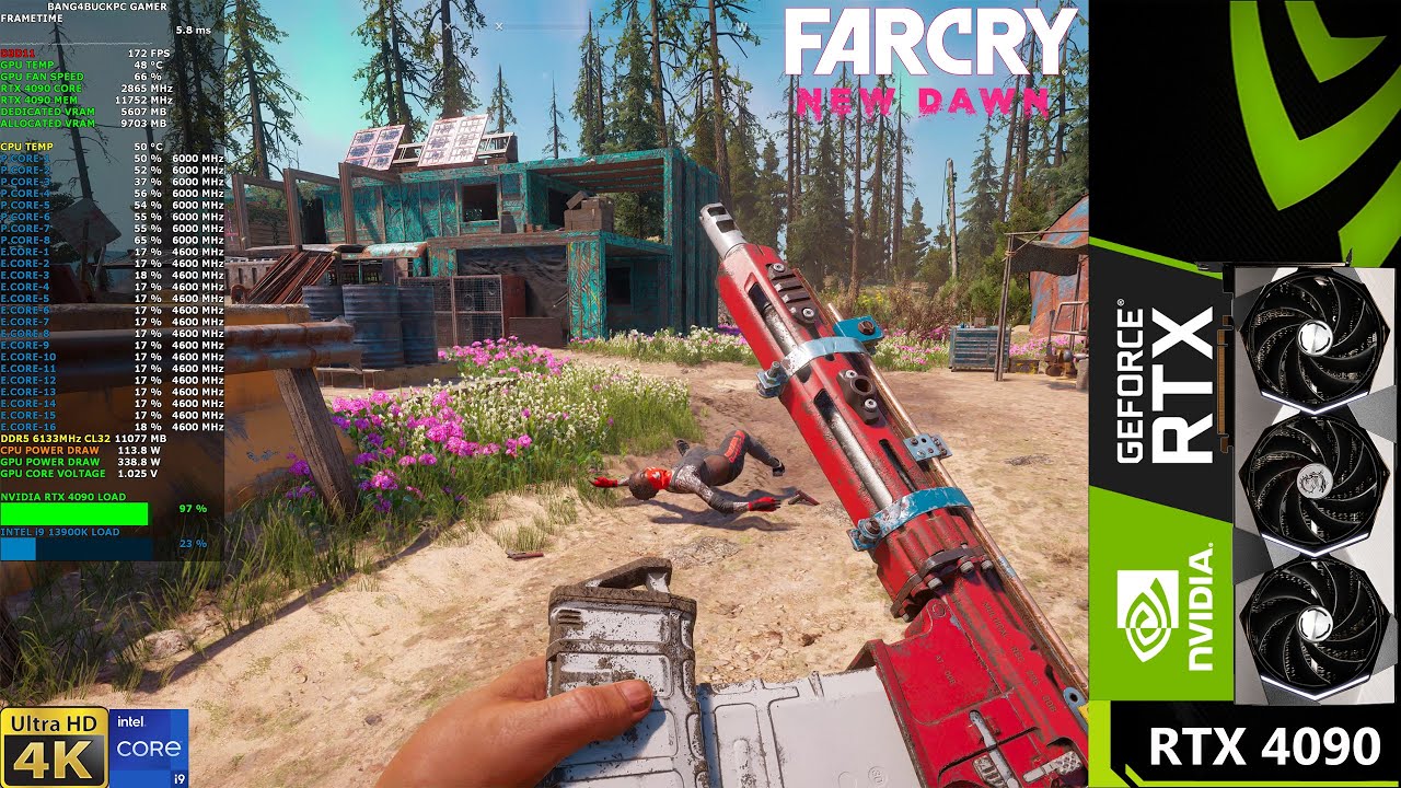 Far Cry New Dawn Ultra Settings HD Textures 4K | RTX 4090 | i9 13900K 6GHz