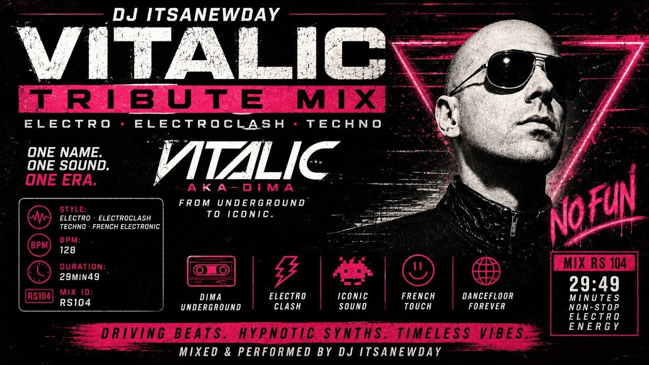 DJ ITSANEWDAY | Electroclash & Techno DJ Set &ndash; Vitalic Tribute (aka Dima) 2025
