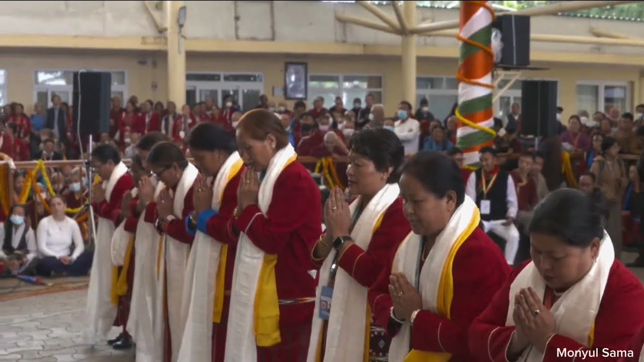 Amazing Dance performance by Monpa during tenshug offering to His Holiness The 14th DALAI LAMA