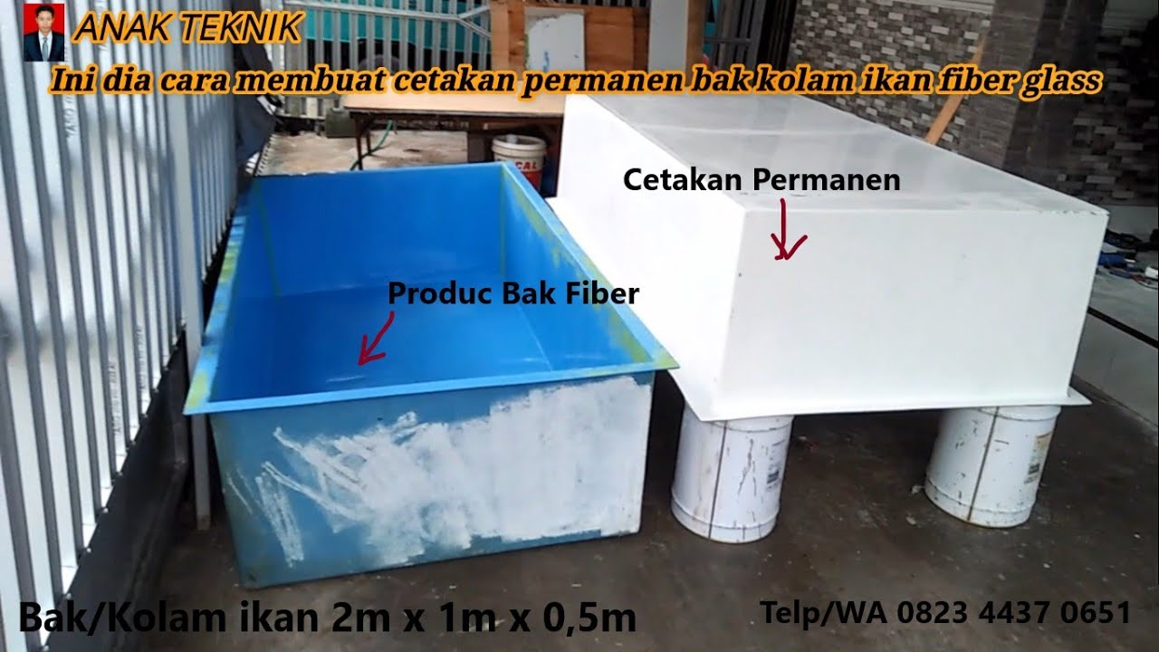 Ini dia cara membuat cetakan permanen bak kolam ikan fiber glass PART. 3