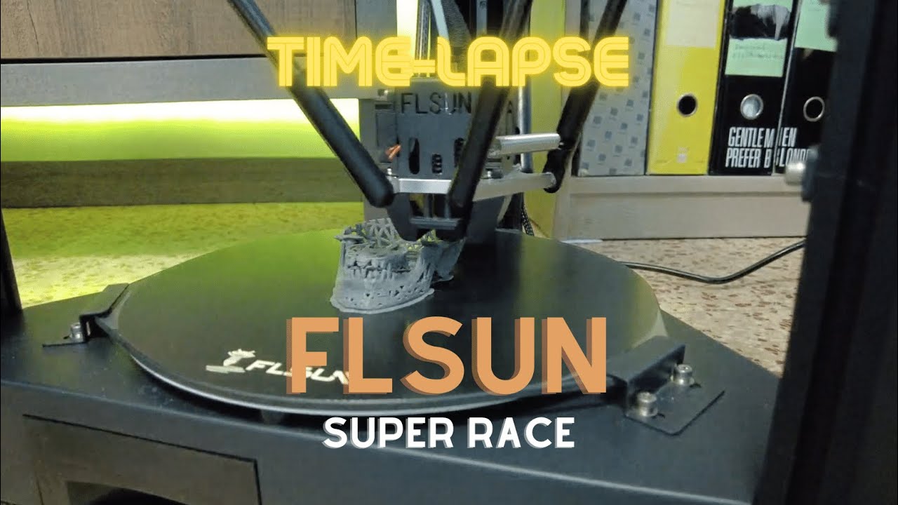 TIME-LAPSE FLSUN Super Race - Prima Stampa 3D - Teschio -Skull