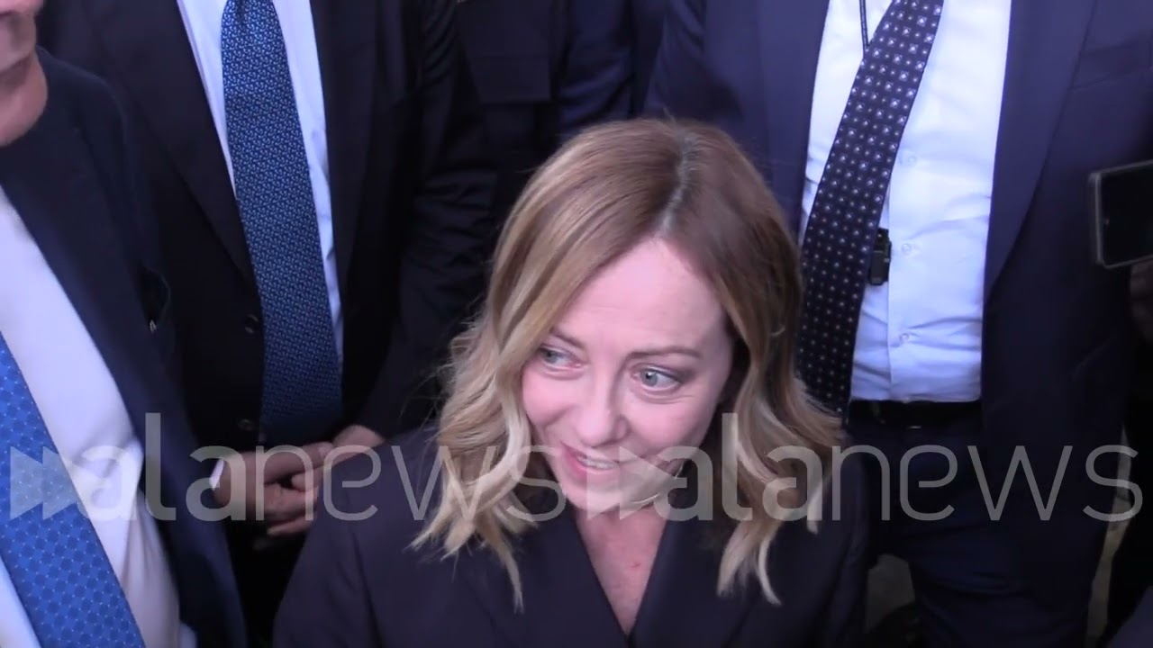 Giorgia Meloni in Regione Toscana per firma Fondo di sviluppo e coesione